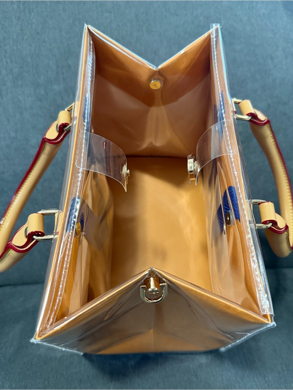Louis Vuitton Patent Clear Shopping Bag Tote - Picture 4 of 5